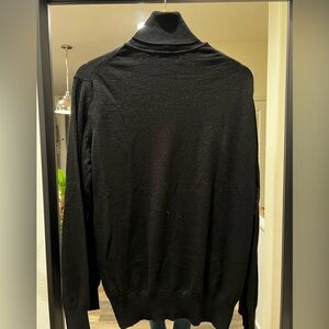 Zara Man Basic Black Turtleneck Sweater